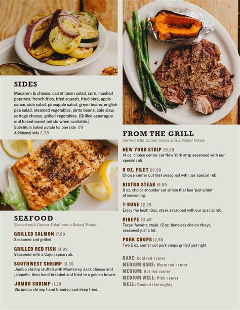 Menu – The Farmhouse Restaurant