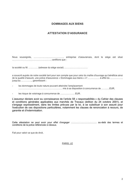 Modelé d attestation dassurance DOC PDF page sur Hot Sex Picture