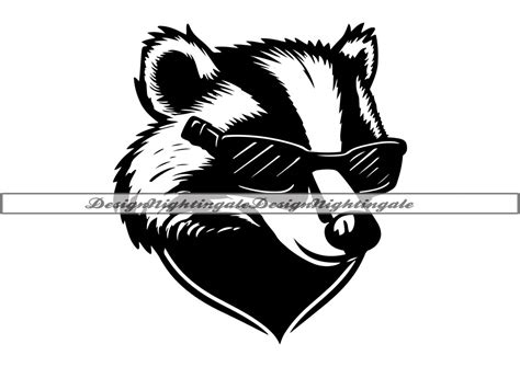 Badger 2 Svg Badger With Sunglasses Svg Cool Badger Svg Clipart