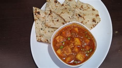 Restaurant Style Easy Matar Paneer Tawa Naan Youtube