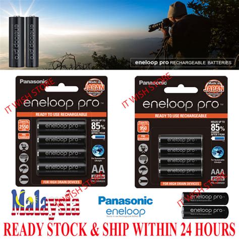 Panasonic Eneloop Pro Rechargeable Battery Aa 2550mah And Aaa 950mah 1 2v