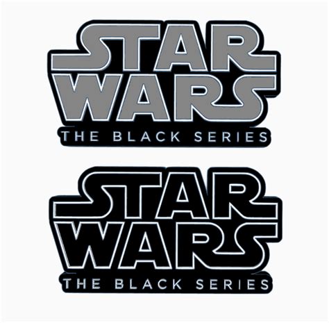 Archivo Stl 2x Star Wars The Black Series Logo Display By