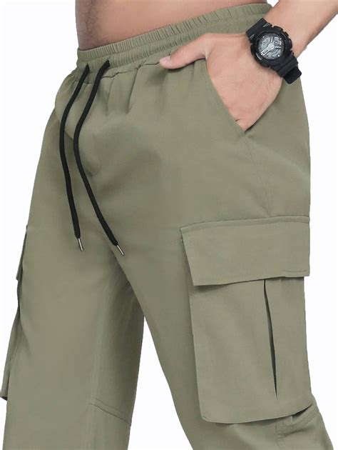 Manfinity Hypemode Men Patched Detail Flap Pocket Drawstring Waist