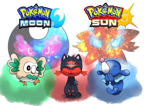 Pokemon Sun and Moon Starters by GrassyXertal on DeviantArt