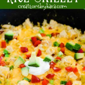 Quick & Easy Chicken Fajita Rice Skillet Recipe - Creations by Kara