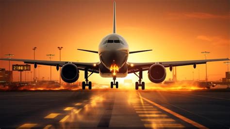 Premium Photo A Large Jetliner Sitting On Top Of An Airport Runway