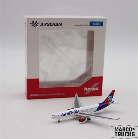 Herpa Air Serbia Airbus A330 200 Nr 536578 1 500 HN2256 EBay