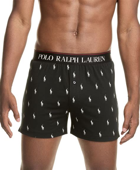 Polo Ralph Lauren Men S Signature Print Knit Boxers Macy S