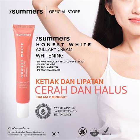 Jual 7SUMMERS Honest White Axillary Cream Whitening Smoothing Pemutih