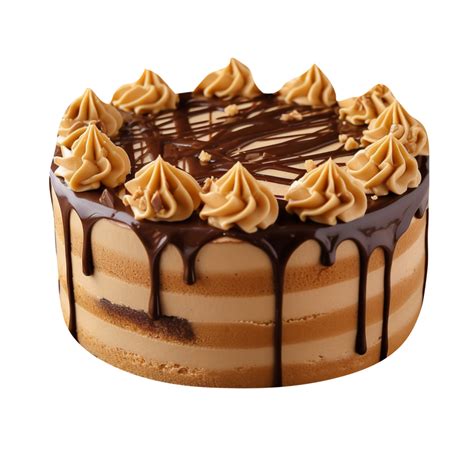 Ai Generated Peanut Butter Cake Isolated On Png Background 39106854 Png