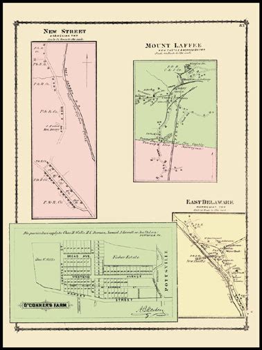 Historic Maps And Drawings 83 New Street John Pritiskutch Reproductions