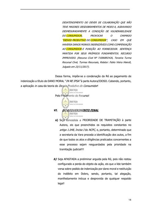 Réplica à Contestação Consumidor Falha e Defeito na prestação dos