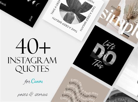 Inspirational Quotes Canva Templates by lu_templates on Dribbble