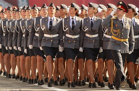 Russia Victory Day Female Police Cadets Among 20000 On Parade Daily