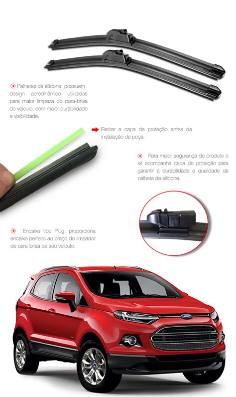 Palheta Limpador Parabrisa Ecosport 2013 2014 2015 2016