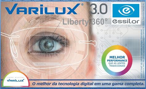 Lentes Multifocal Varilux Liberty 360 Digital Optifog R 139590 Em