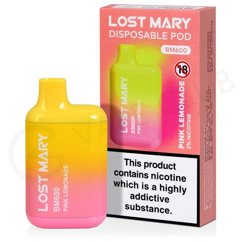 Pink Lemonade Lost Mary Bm600 Disposable Vape