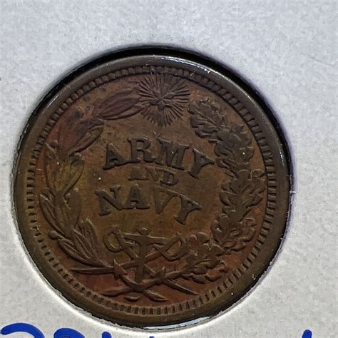 1860s War Token The Federal Union It Must And Shall Be Preserved Army