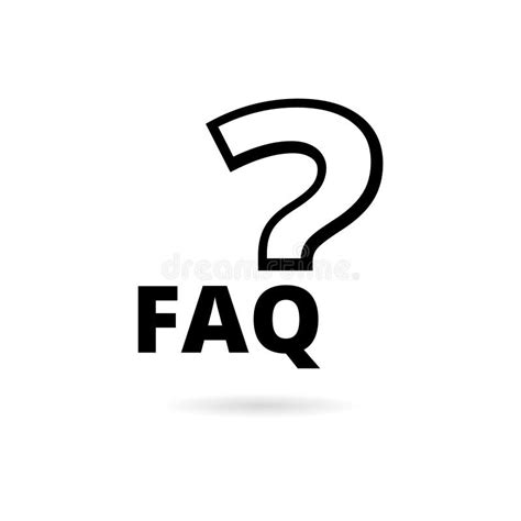 Vaak Gestelde Vragen Faq Pictogram Vector Illustratie Illustration