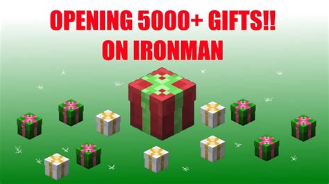 Hypixel Skyblock IRONMAN Opening 5000 Gifts Episode 9 5 YouTube