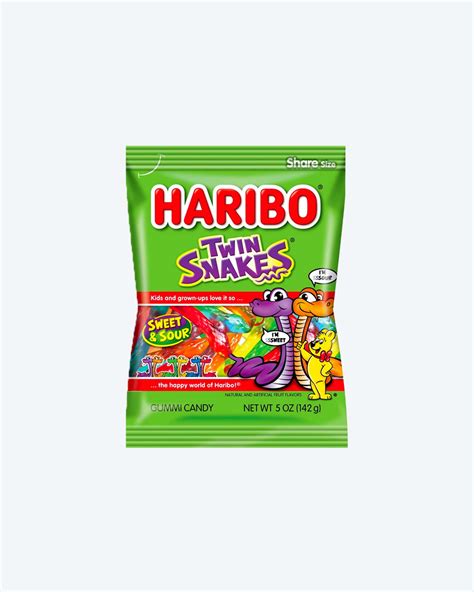 Haribo Twin Snakes Sweet Sour Gummi Candies Oz Ubicaciondepersonas