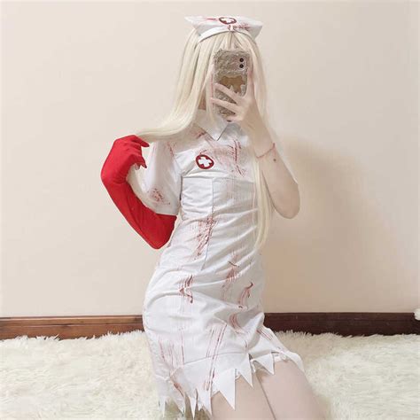 Cross Sex Nurse Uniform Temptation Set Cosplay Nurse Club Role Playing Shopee Philippines