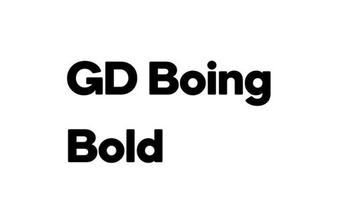 Gd Boing Bold Font Free Font Download