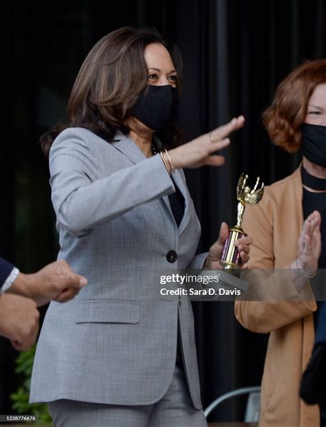 Democratic Vice Presidential Nominee Sen Kamala Harris Delivers A