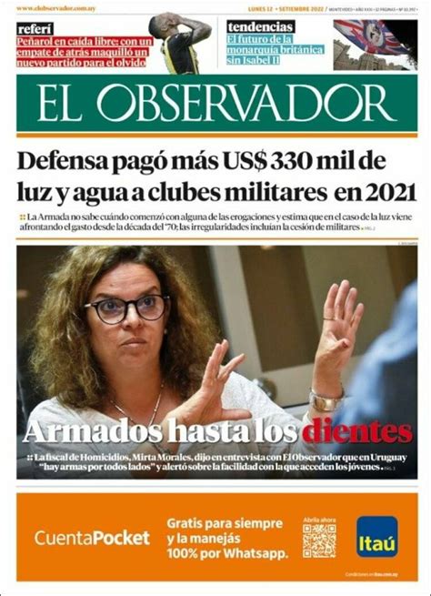 Periódico El Observador Uruguay Periódicos de Uruguay Edición de