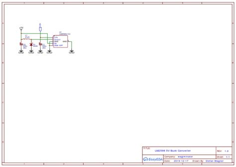 Buck Converter 5V LM2596 Schematic | PDF