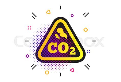 Co2 Carbon Dioxide Formula Sign Icon Stock Vector Colourbox