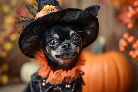 Premium Photo Spooky Halloweenthemed Pet Fashion Showcase