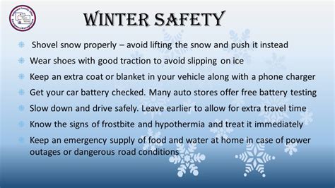 Winter Safety Emergency Management Agency