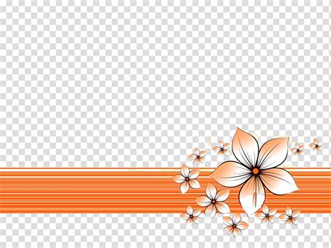 Free download | Orange flowers art, Microsoft PowerPoint Desktop Slide ...