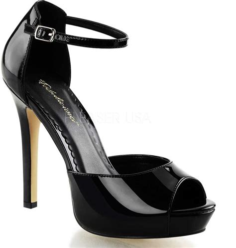 Peep Toe Ankle Strap Platform Stiletto Dorsay Pump High Heels Shoes