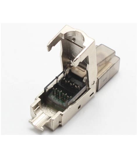 Connecteur Rj45 sans outil cat6a blindé métallique FTP