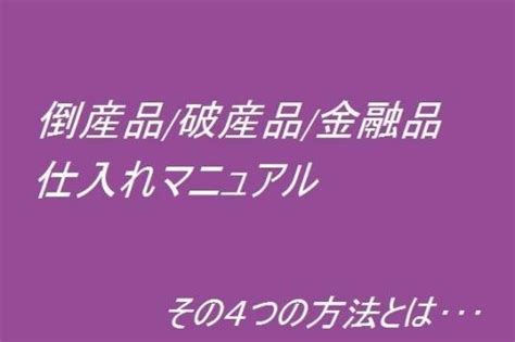 【未使用】 限定 物販限定！倒産品破産品金融品などの仕入れマニュアル 起業に 破産管財品仕入れ 在庫処分品仕入れ 不要品仕入れ 転売独立