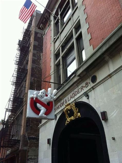 FDNY Hook Ladder 8 The Ghostbusters House Put This Up In Memory Of