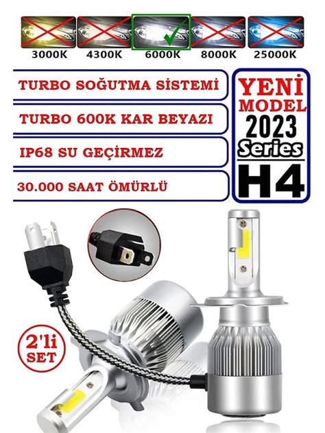 Yeni Model Zenon H Led Araba Far L Xenon Led Uzun K Sa