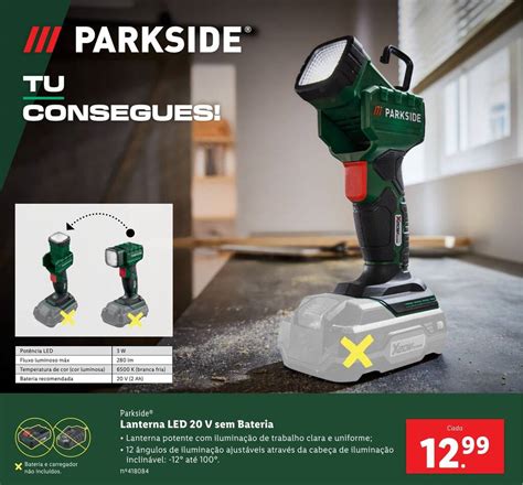 Promo O Parkside Lanterna Led V Sem Bateria Em Lidl