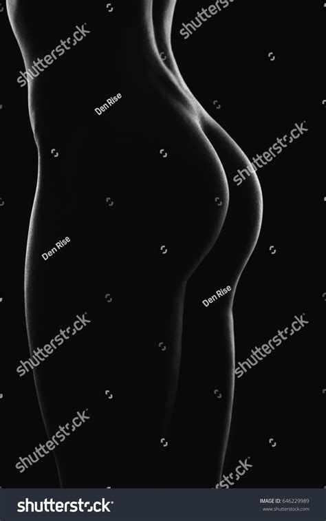 Naked Woman Sexy Silhouette Sensual Girl Stock Photo Shutterstock