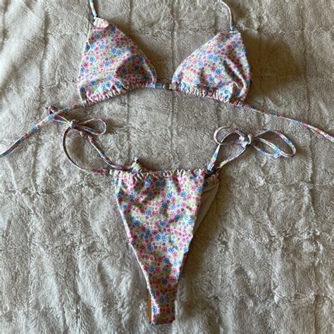 Swim Nwt Haute Swimwear Amelie Set Flower Bikini Poshmark