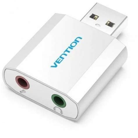 Vention Tarjeta De Sonido Externa Usb Plata Pccomponentes