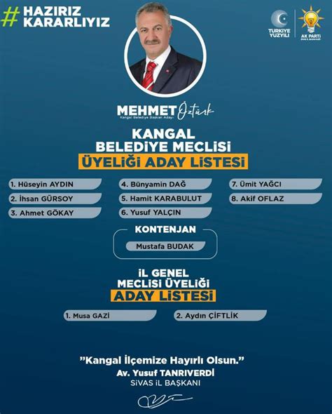 AK Parti Kangal İl Genel ve Belediye Meclisi ÜyesiBüyük Sivas Haber