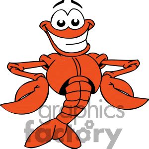 Funny Animal: Funny lobster cartoon