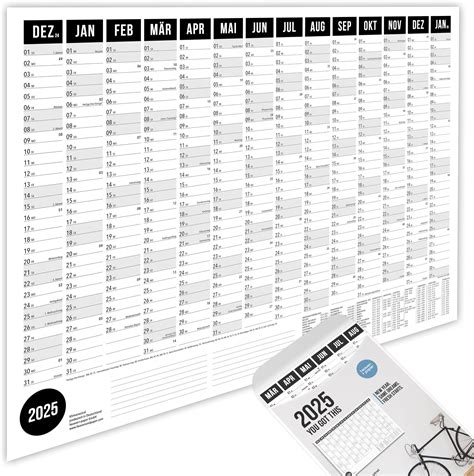 2024 Kalender Poster Bunt DIN A1 Jahresplaner Wandplaner Wandkalender