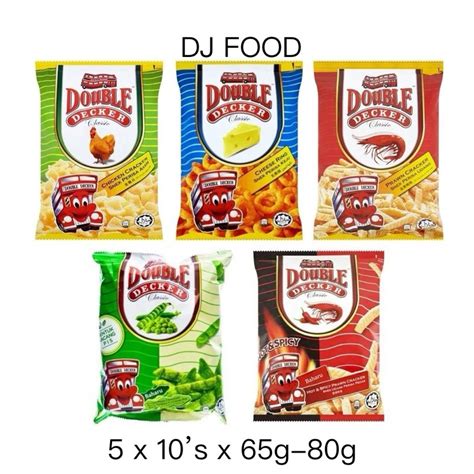 Unit Double Decker Crackers G G CHICKEN CHEESE RING PRAWN HOT SPICY GREEN PEAS