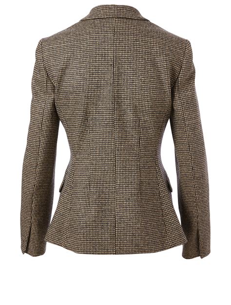 Theory Wool Blend Angled Blazer In Houndstooth Print Holt Renfrew Canada