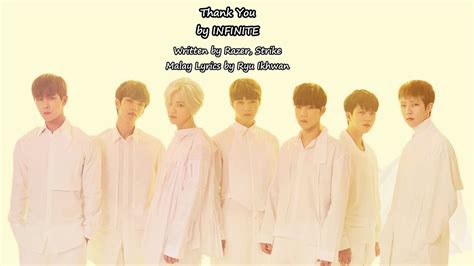 Infinite 고마워 Thank You [lyrics Malay Sub] Youtube