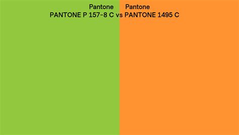 Pantone P 157 8 C Vs Pantone 1495 C Side By Side Comparison